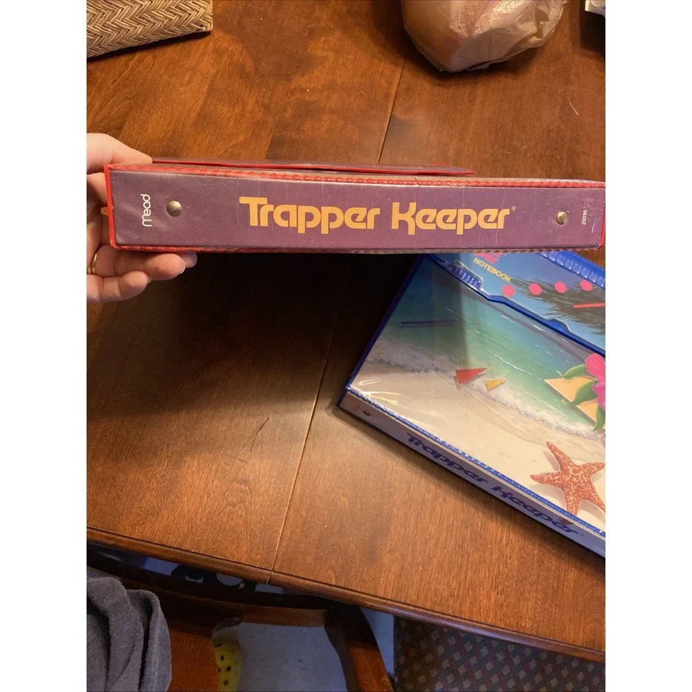 Trapper Keeper vintage 2 1991 & 1989 Panda Tropical  4 Folders 2 Pads Paper